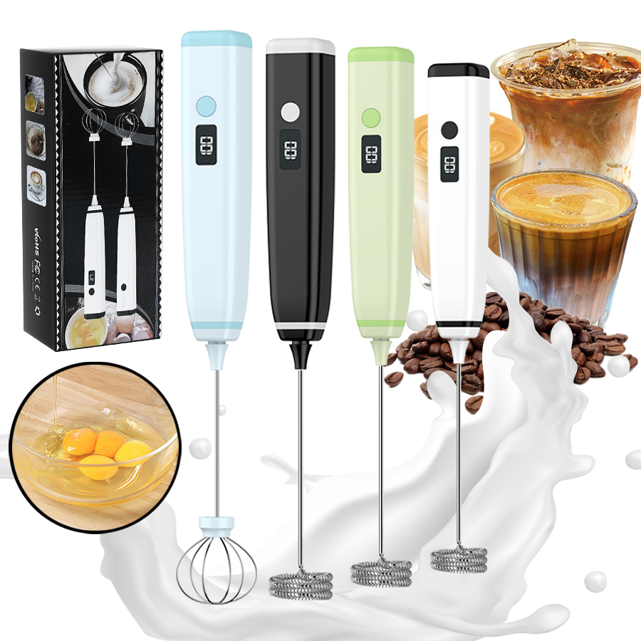 Electric Milk Frother Handheld - Milchaufschäumer Zauberstab für Kaffeeaufschäumer Handheld wiederaufladbare