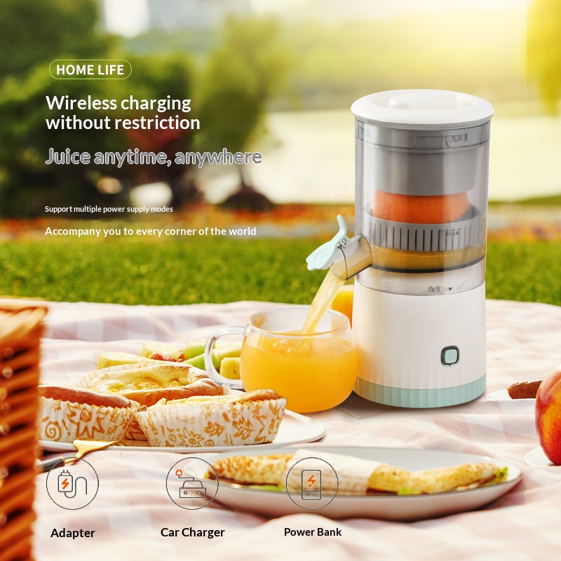Electric Slow Juicer Cold Press - Tragbarer kabelloser elektrischer Entsafter, USB-wiederaufladbar, langsamer