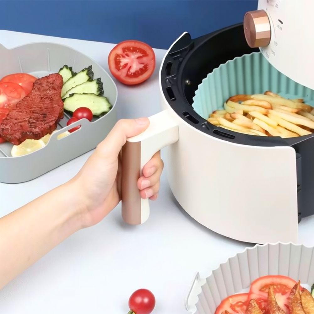 Wiederverwendbarer, quadratisc – Air Fryer Silicone Pot Liner Bewertung und Preis